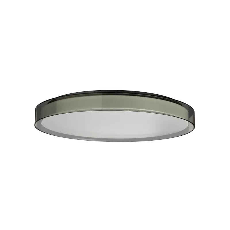 Osmont Citadela 2, stropní svítidlo bílé sklo/kouřový límec, černá montura, 49W LED 3000K, Ø 54cm, DALI/PUSH IP44 Super Cena