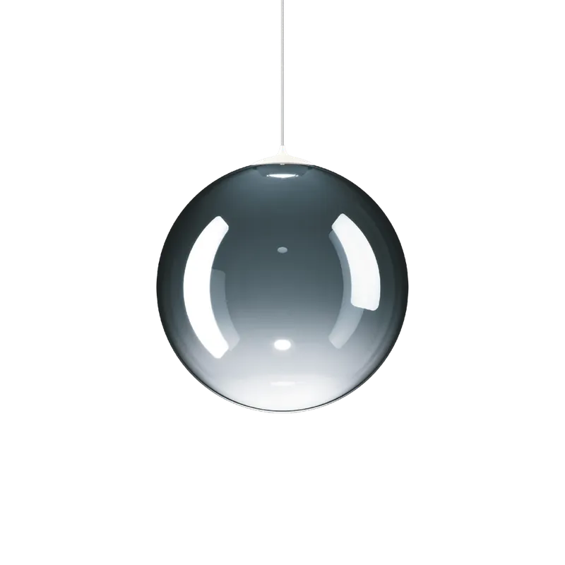 Lodes Random Solo 28, závěs z azurově modrého foukaného skla, 1x3W LED 3000K, prům.28cm Originální