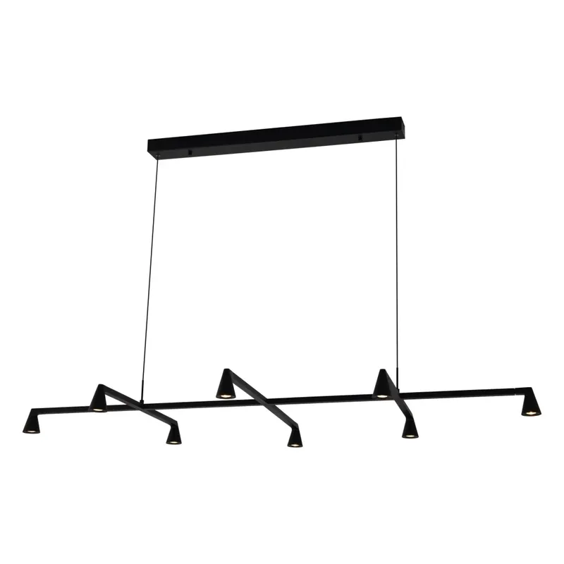 Ihned K Objednání Mantra Africa, černé závěsné svítidlo 8xLED 5W, 3000K, 147 x 76cm