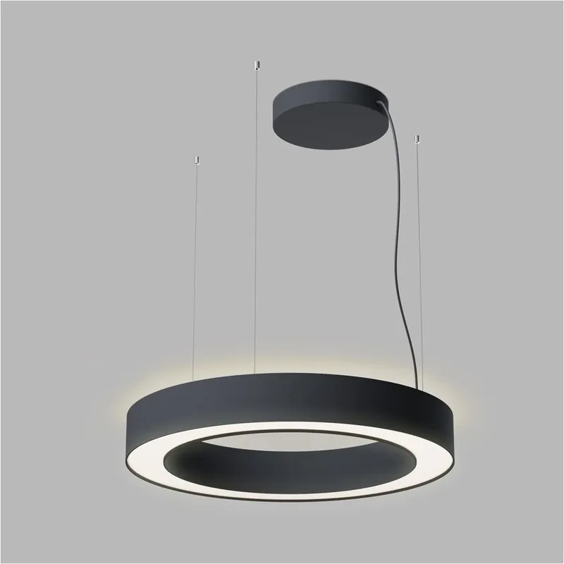 LED2 Saturn Slim 2 P/N-Z 60, závěsné kruhové svítidlo, 40+20W LED 2700K/3000K/4000K, DALI/PUSH, černé, prům. 60cm Vysoce Kvalitní