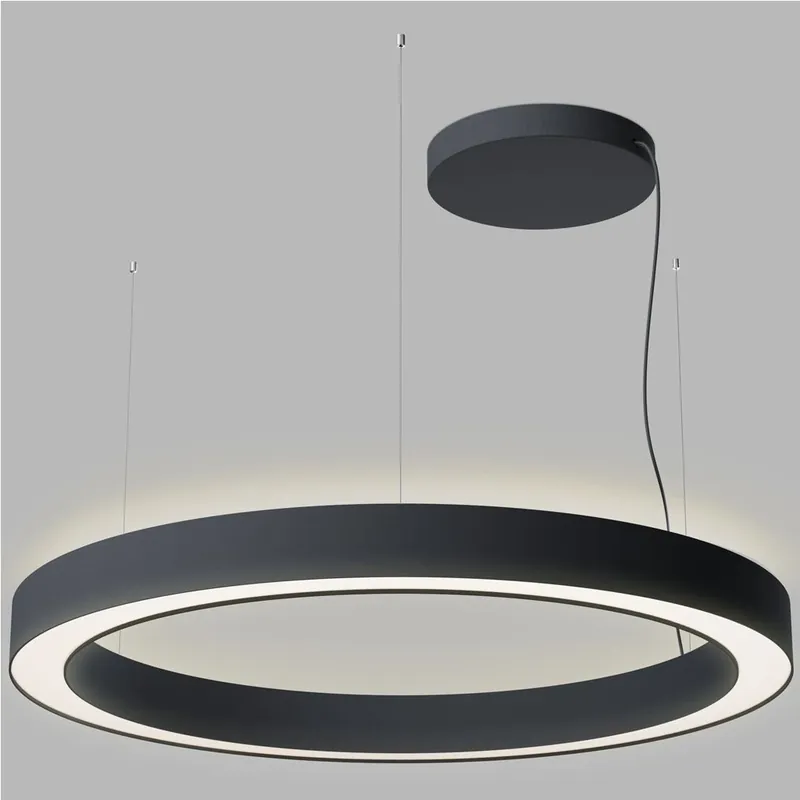 Nízká Cena LED2 Saturn Slim 2 P/N-Z 100, závěsné kruhové svítidlo, 80+40W LED 2700K/3000K/4000K, DALI/PUSH, černé, prům. 100cm