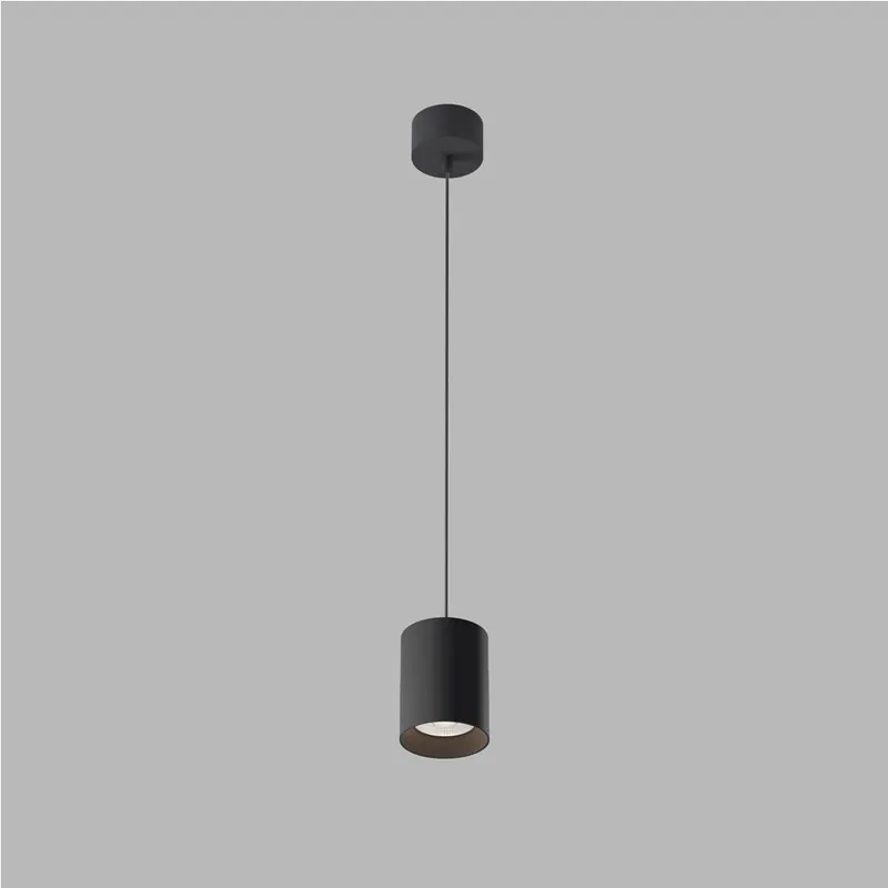 LED2 Tiny II M Z, černé závěsné svítidlo, 8W 2700K, Ø 7,5cm, výška 9,5cm Vysoce Kvalitní