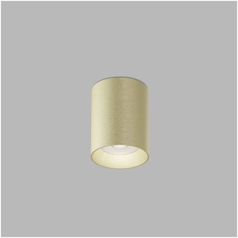 Hit Sezóny LED2 Tiny II M, zlaté stropní svítidlo, 8W 3000K/3500K/4000K DALI/PUSH, Ø 7,5cm, výška 9,5cm