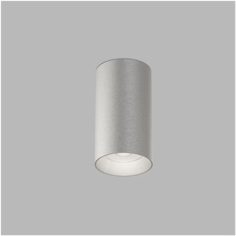 Nízká Cena LED2 Tiny II L, niklové stropní svítidlo, 8W 2700K DALI/PUSH, Ø 7,5cm, výška 13,4cm