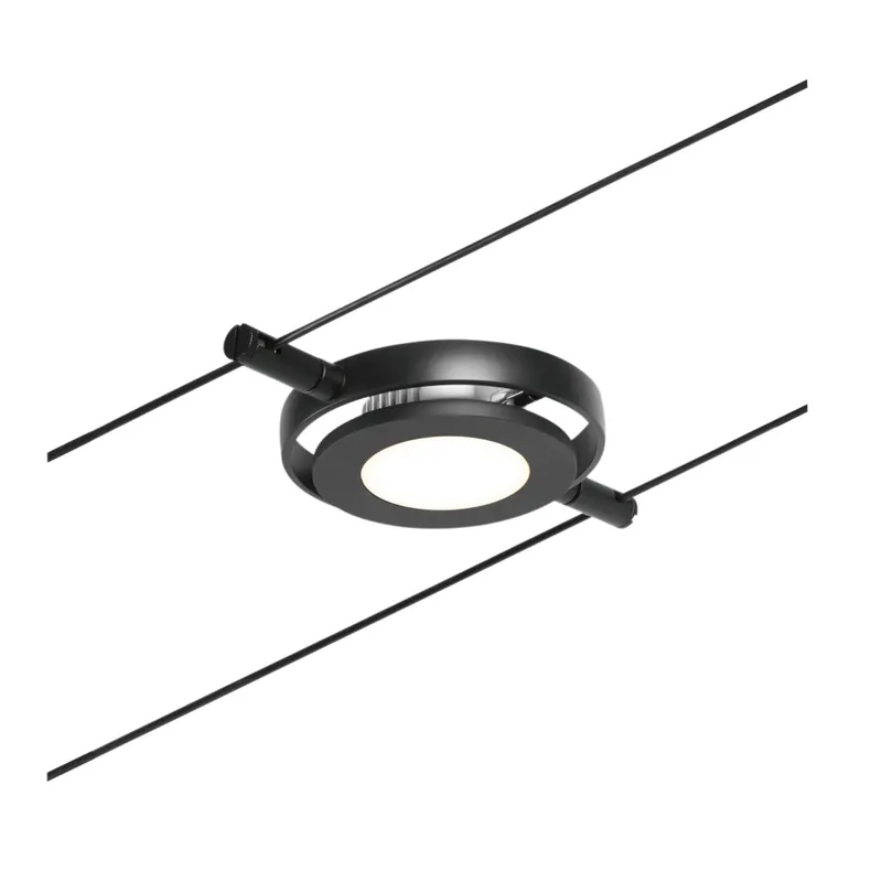 Paulmann CorDuo RoundMac, spot lankového systému, 4,5W LED 3000K, černá Levný