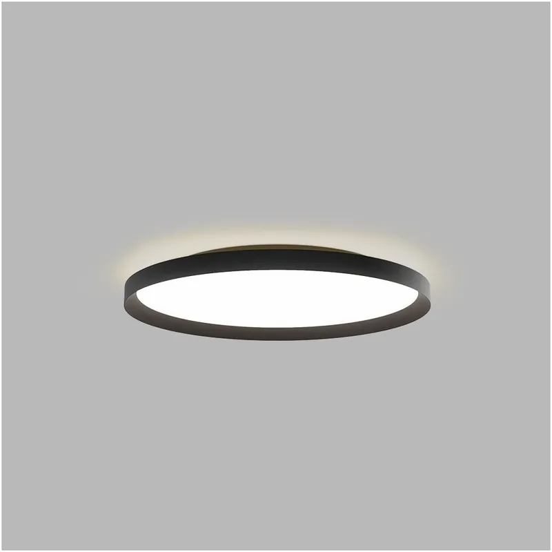 LED2 Moon 60, černé stropní svítidlo, 50W+10W LED 2700K-4000K ZIGBEE, Ø60cm Nová Kolekce