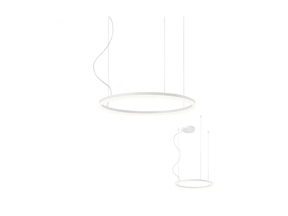 Expresní Doručení Redo Group Orbit, Závěsné svítidlo 60cm, Bílá 42W 3000K/4000K