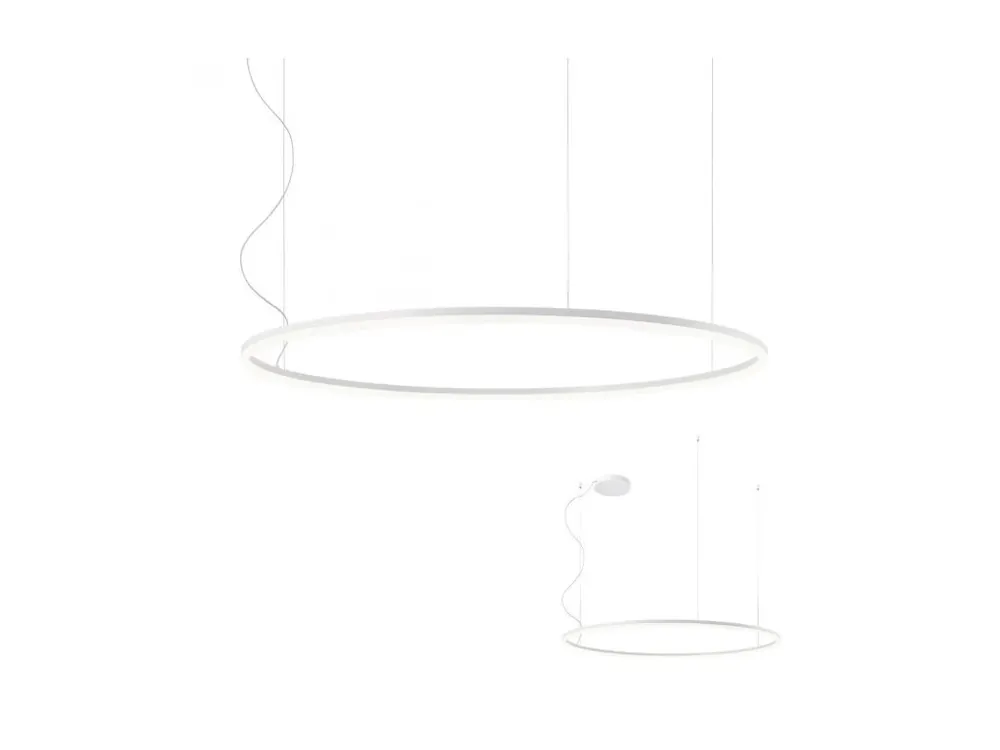 Redo Group Orbit, Závěsné svítidlo 120cm, Bílá 84W 3000K/4000K Levný