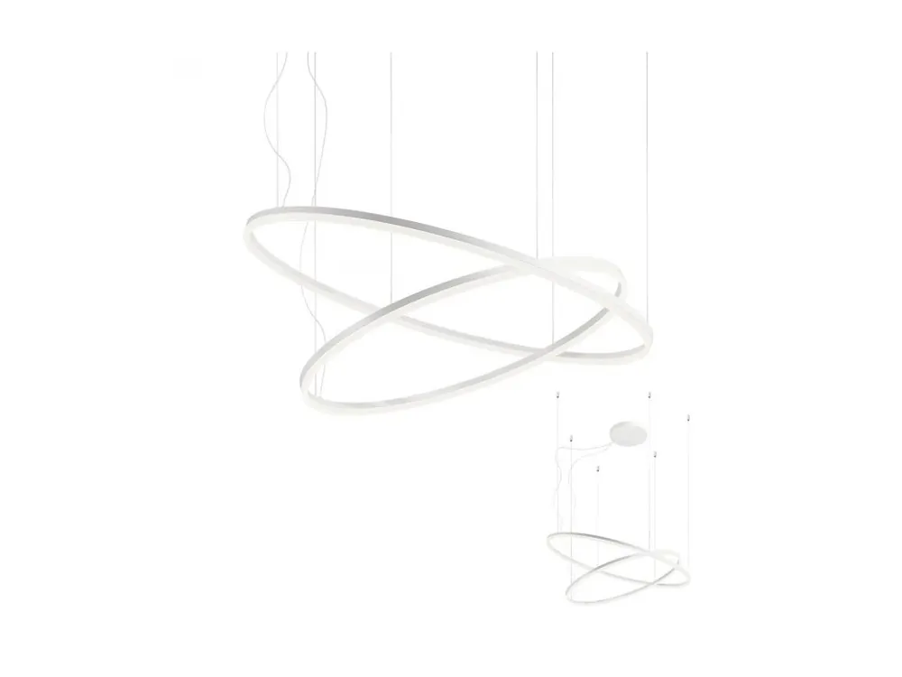 Super Cena Redo Group Orbit, Závěsné LED svítidlo 60+100cm , Bílá 108W 3000K/4000K