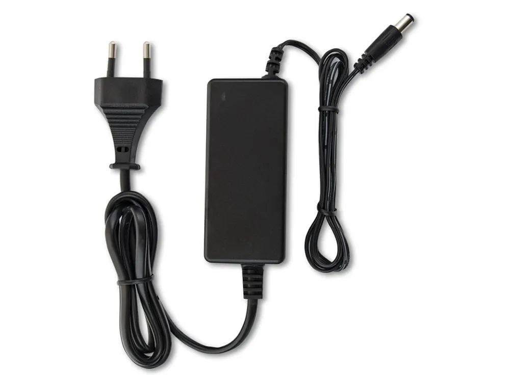 Napájecí adaptér 24W, DC24V/1A, IP20, černý plast, s vidlicí Zlevněný