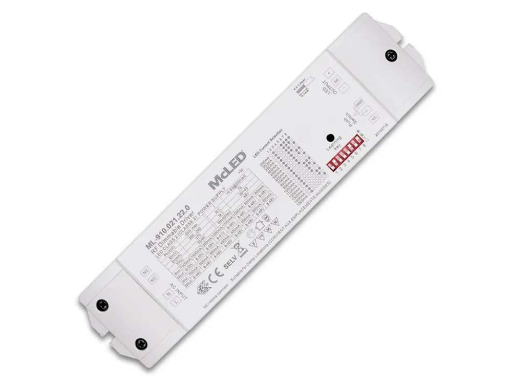 Kup Teď RF stmívatelný driver 50W, výstupní napětí DC 8-48V, výstupní proud 250-1500mA