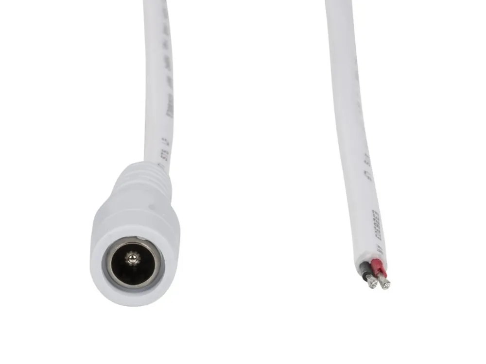 Kup Teď Power konektor – zásuvka, volný konec (AWG 20/0,42 mm2), bílý, max. 5 A, délka 3 m