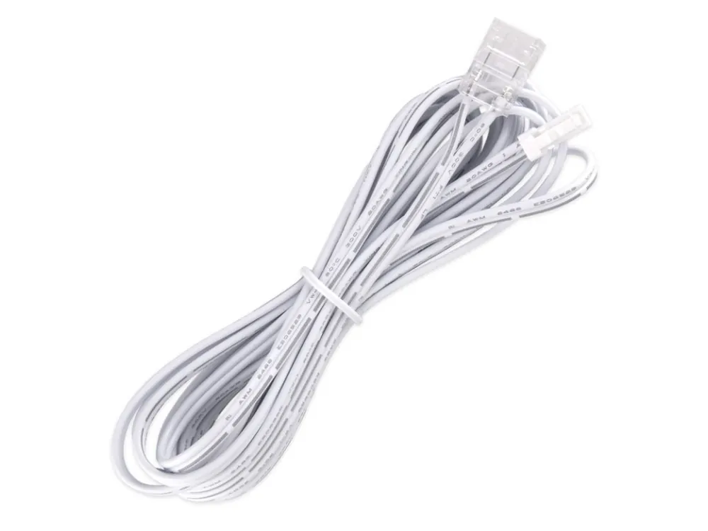 Připojovací konektor LED pásku šíře 10mm + kabel s 91505-MP konektorem (vidlice), 3m kabel AWG20/0,5mm², bílý, 12-24V max. 3A Oblíbený