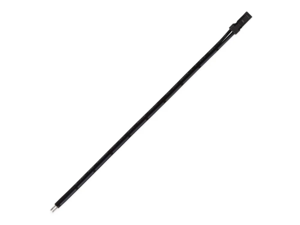 Připojovací kabel s 91505-MP konektorem (vidlice), 0,16m kabel AWG20/0,5mm2, černý, volný konec 5mm, 12-24V max. 3A Sleva