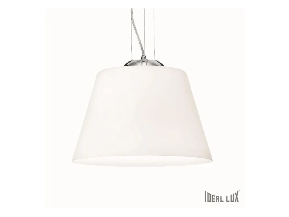 Výhodná Nabídka Závěsné svítidlo Ideal Lux Cylinder SP1 D40 bianco 025438 bílé 40,5cm - IDEALLUX