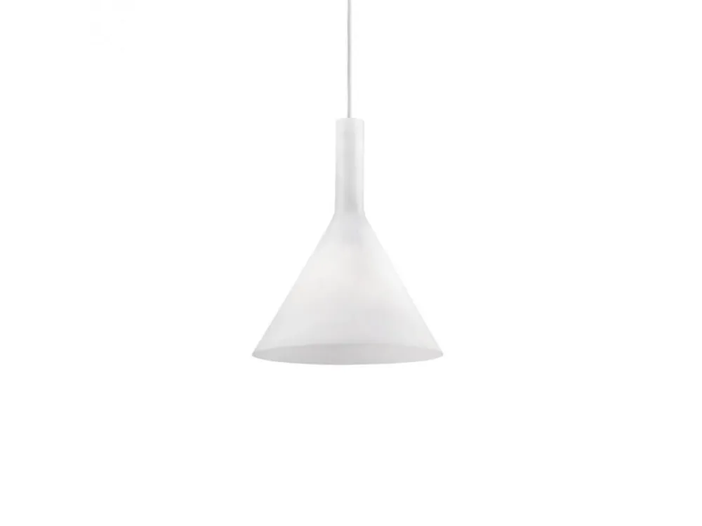 Omezená Nabídka Závěsné svítidlo Ideal Lux Cocktail SP1 small bianco 074337 bílé 20cm - IDEALLUX