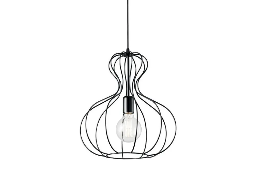 Závěsné svítidlo Ideal Lux SP1 Ampolla-1 SP1 148502 černé 35cm - IDEALLUX Sleva