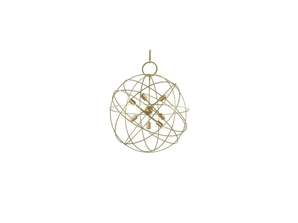 Závěsné svítidlo Ideal Lux Konse SP7 oro 156033 zlaté 80cm - IDEALLUX Horká Nabídka