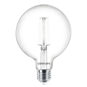 Designová LED žárovka CENTURY Globe 9W E27 2700K bílé vlákno Ihned K Objednání