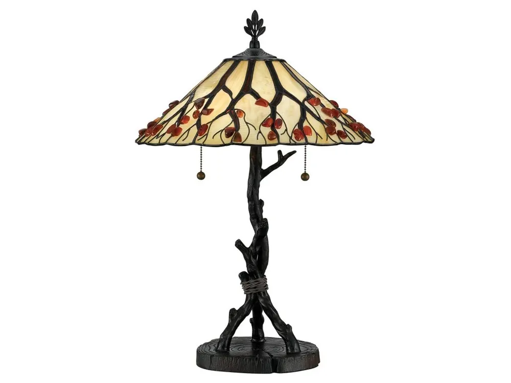 Tiffany lampa Quoizel WHISPERING/63 cm/2x60W Ihned K Objednání
