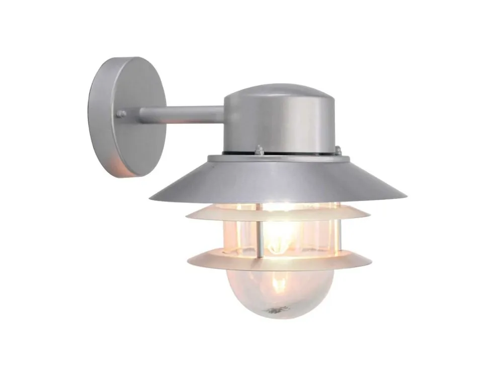 Must-Have Elstead COPENHAGEN Silver venkovní světlo na fasádu IP44/1xE27