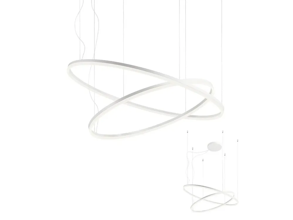 Pouze Dnes Redo Group ORBIT LED lustr 01-1922/bílá barva/LED 108W/4000K