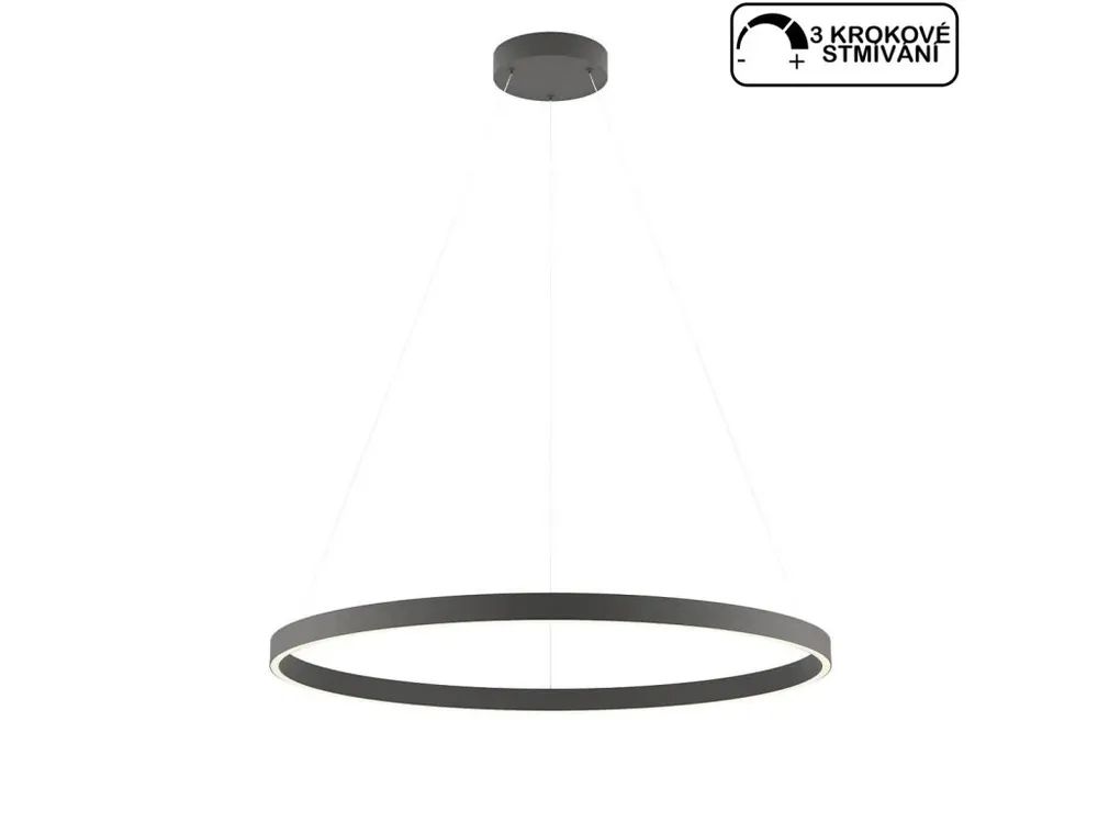 Finální Výprodej Černé LED kruhové světlo Redo FEBE 01-2873/ LED 50W