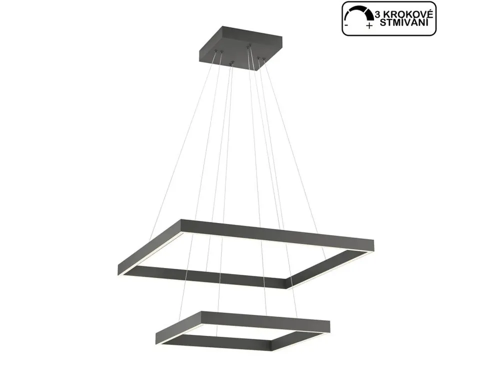 Redo FEBE 01-2915 černé závěsné svítidlo na lanku/LED 75W/3000K-4000K Poslední Šance