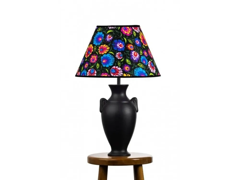 Keramická stolní lampa HERA - černá Ověřený